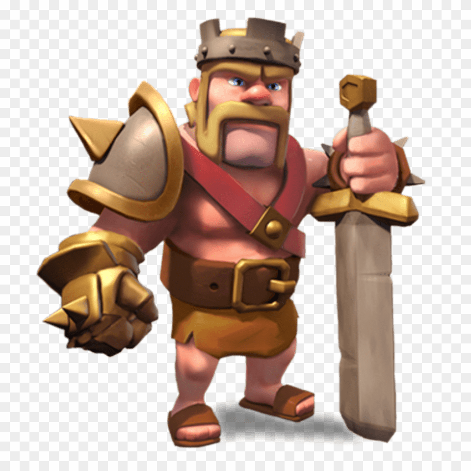 Clash Of Clans Barbarian King, Baby, Person, Face, Head Png Image