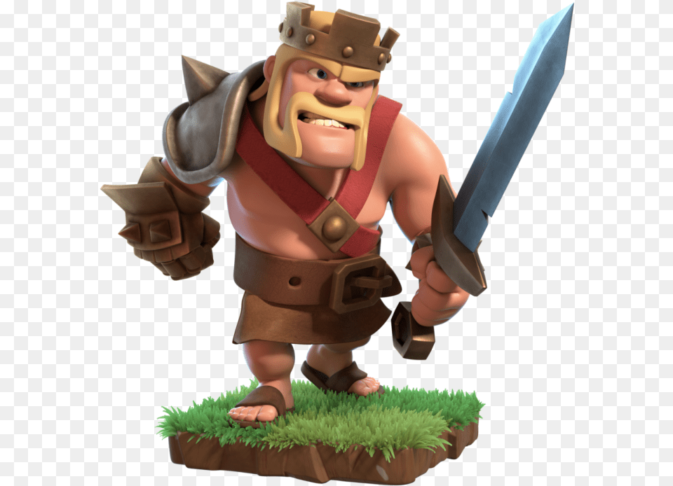 Clash Of Clans Barbarian King, Baby, Person, Knife, Weapon Free Transparent Png