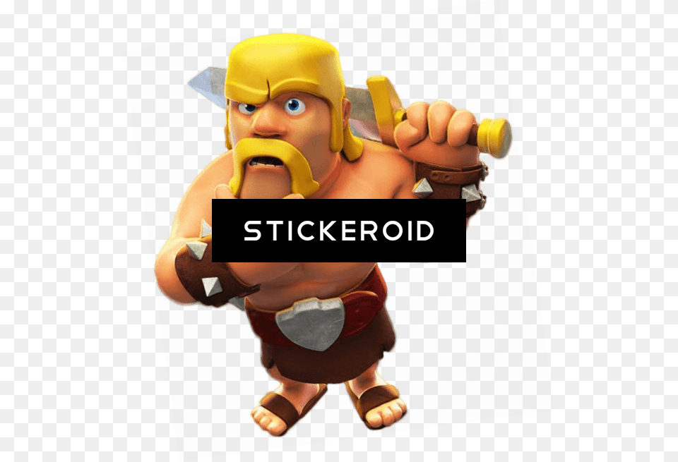 Clash Of Clans Barbarian Thinking Clash Of Clans, Baby, Person, Face, Head Png