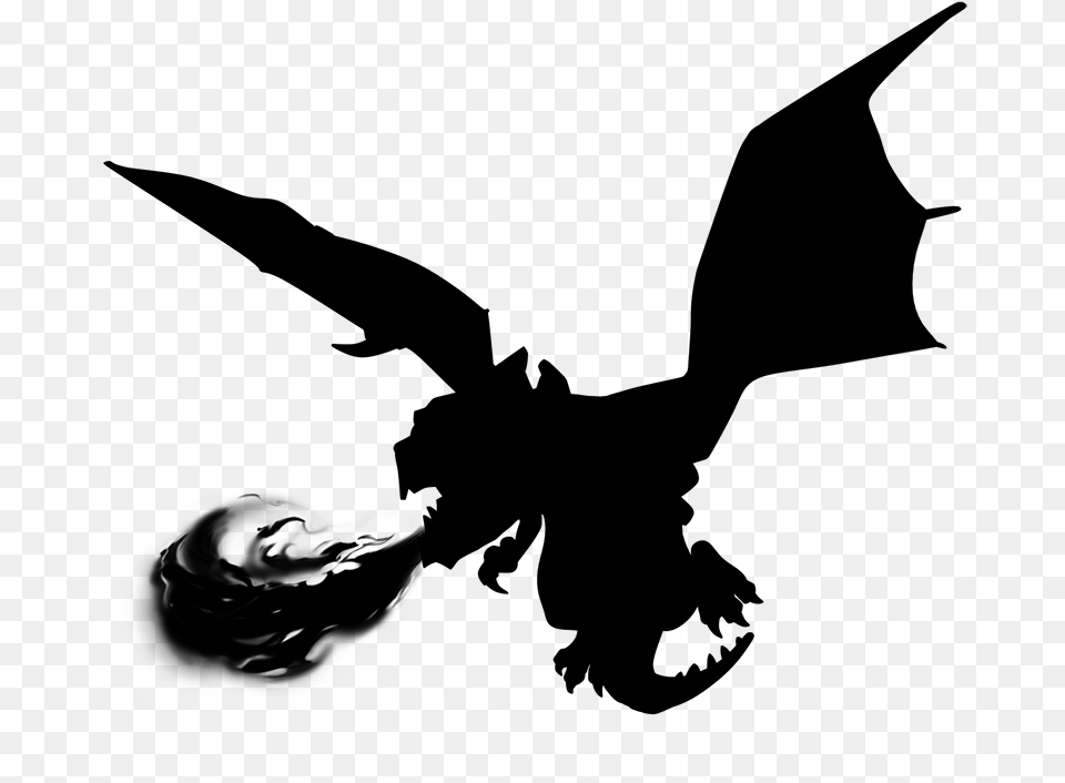 Clash Of Clans Clash Of Clans Dragon Dragon Clash Of Clans, Gray Free Transparent Png