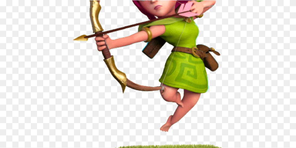 Clash Of Clans Clipart Archer Archer Supercell Render, Archery, Bow, Person, Sport Free Png