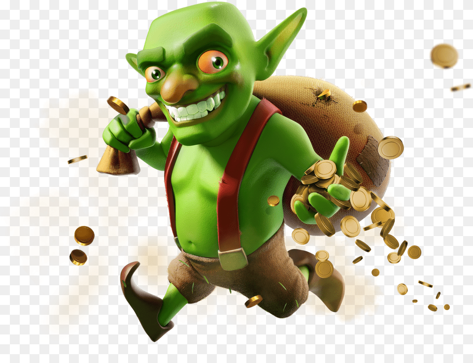 Clash Of Clans Goblin, Elf, Toy, Face, Head Free Png Download