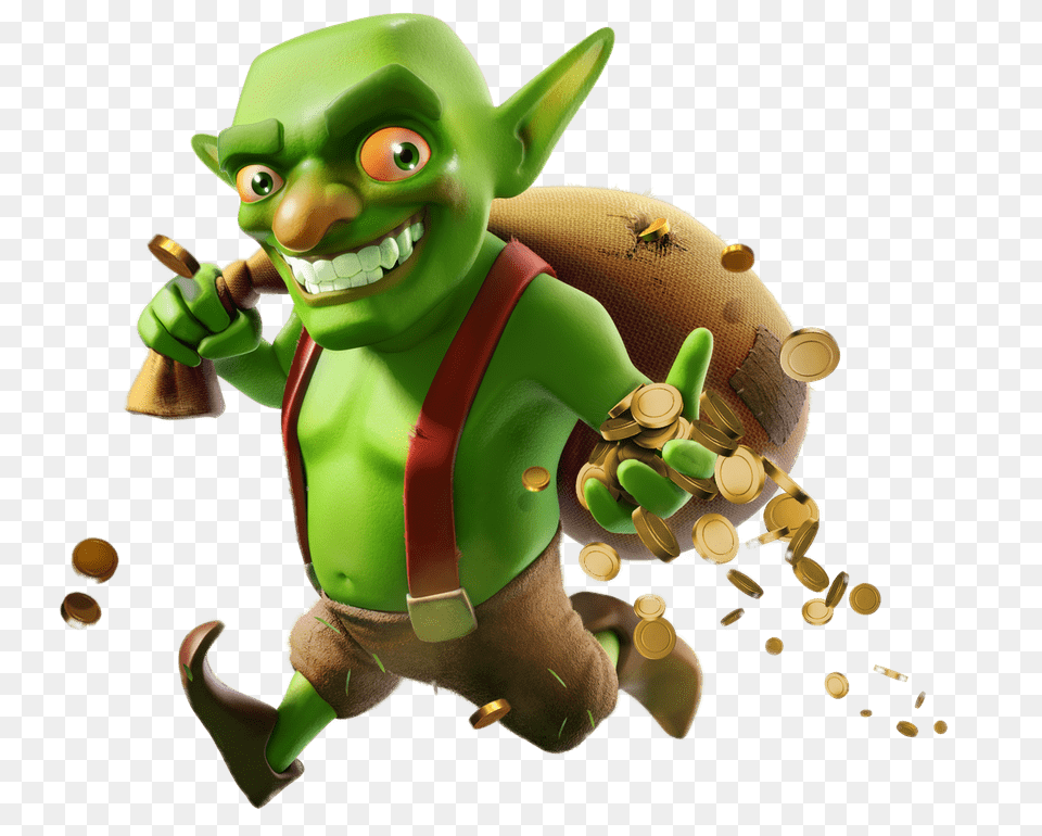 Clash Of Clans Goblin, Toy, Green, Face, Head Png