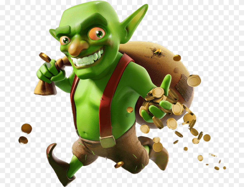 Clash Of Clans Goblin Clash Of Clans, Toy, Elf, Face, Head Free Png Download
