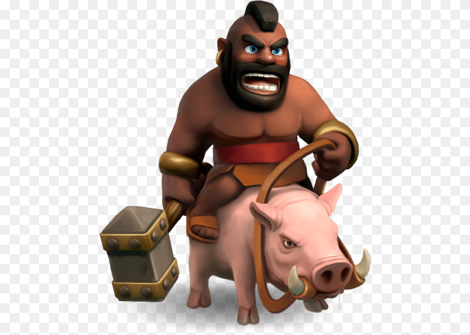 Clash Of Clans Hog Rider, Baby, Person, Animal, Mammal Png