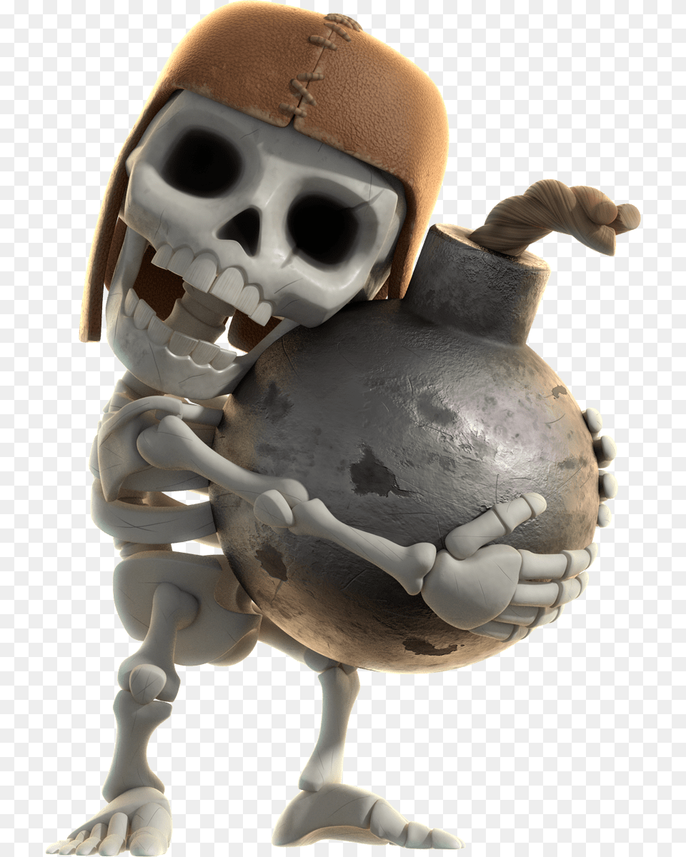 Clash Of Clans Skeleton Holding Bomb, Baby, Person Free Png