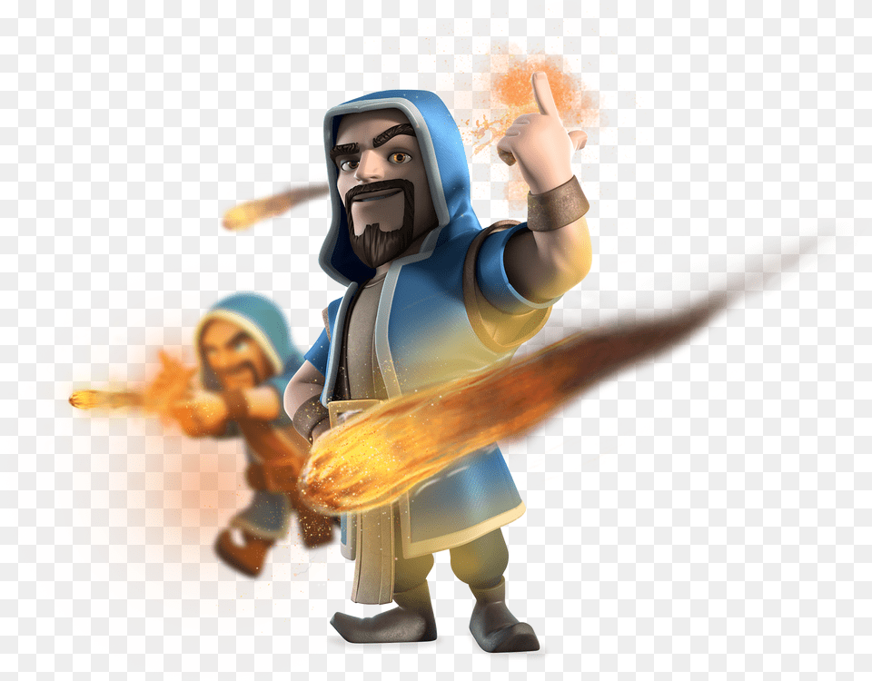 Clash Of Clans Wizard Transparent Wizard Clash Royale, Adult, Female, Person, Woman Png