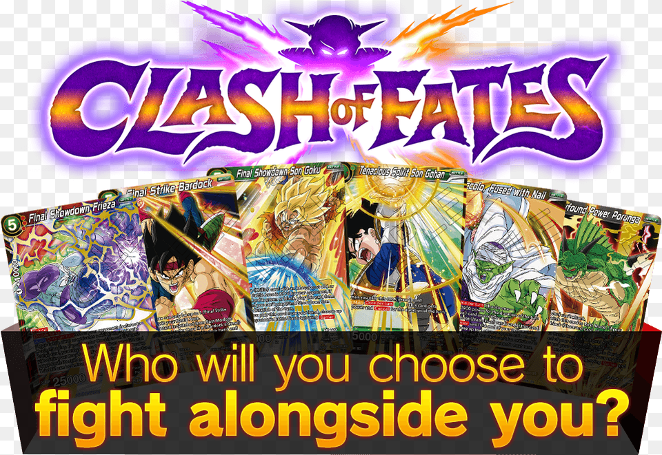 Clash Of Fates Sr Cards Showdown Strategy Dragon Ball Flyer, Carnival, Person, Amusement Park Png Image