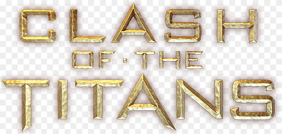 Clash Of The Titans Logo, Text, Bronze, Cross, Symbol Free Transparent Png