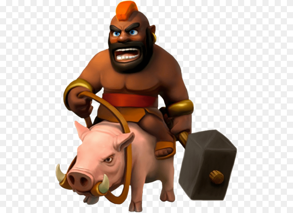 Clash Royal Chevaucheur De Cochon, Baby, Person, Face, Head Png