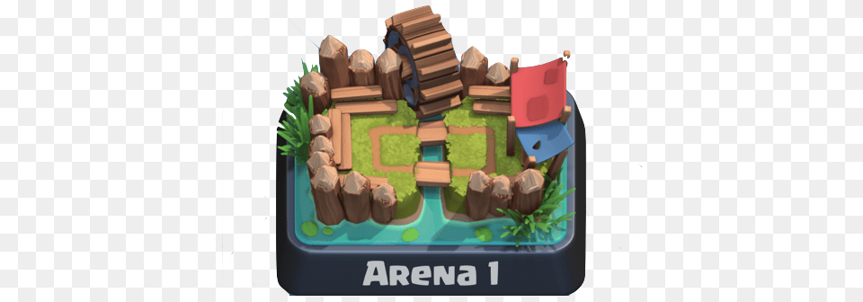 Clash Royale Arena Render Clas Royales Goblin Stadium Clash Royale, Birthday Cake, Cake, Cream, Dessert Png Image