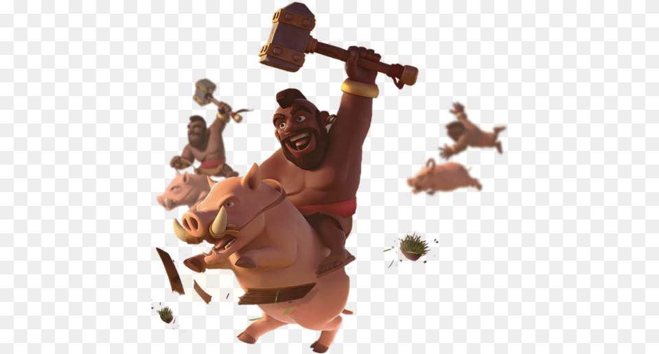 Clash Royale Hog Rider, Finger, Person, Body Part, Hand Free Png Download