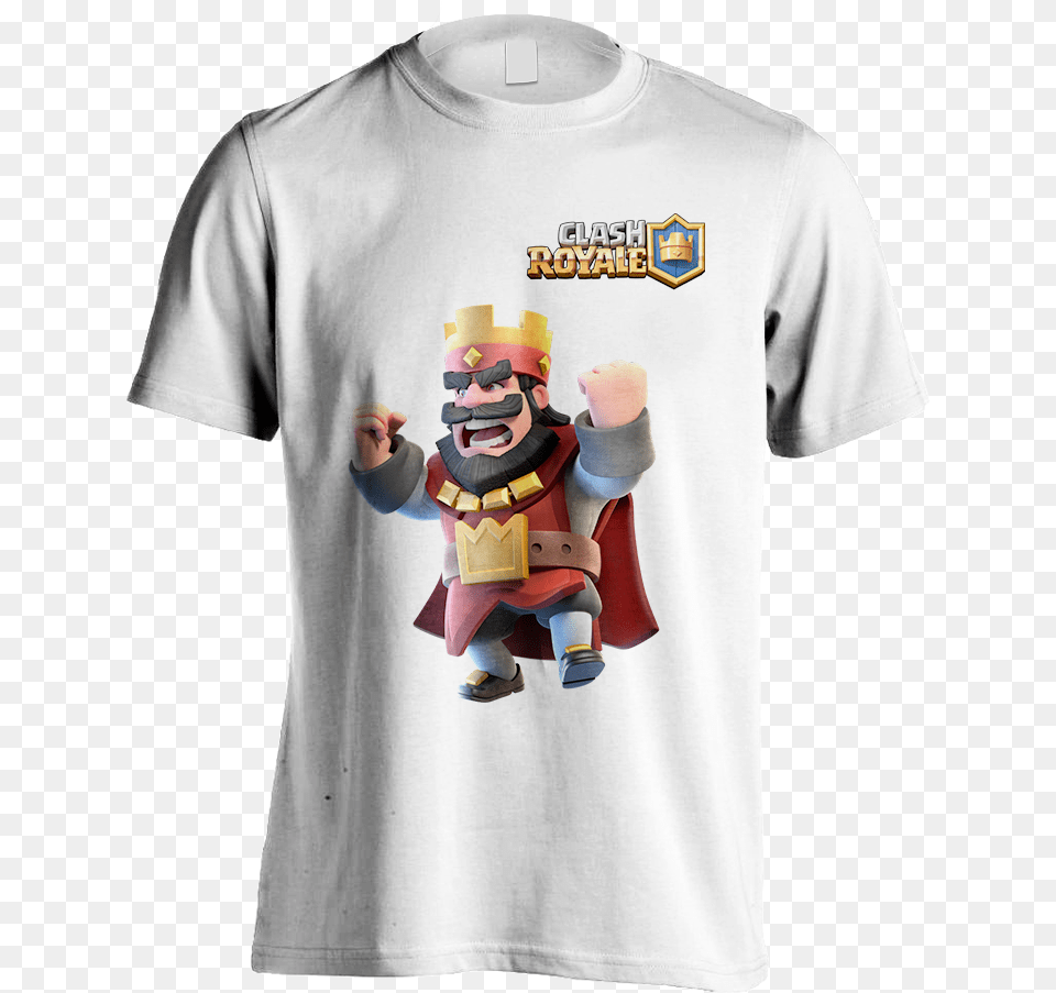 Clash Royale King Transparent, Clothing, T-shirt, Baby, Person Free Png