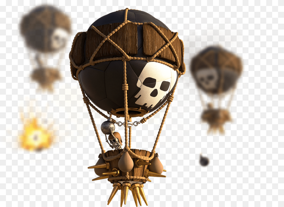 Clash Royale Star Level Balloon, Aircraft, Transportation, Vehicle Free Png