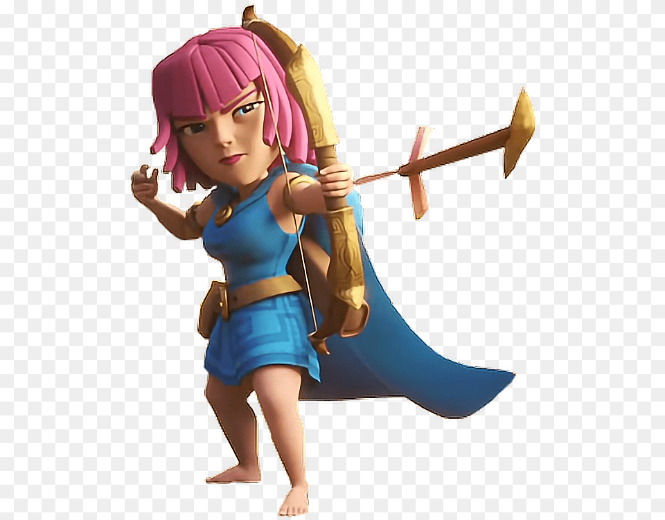 Clashroyale Clashofclans Archer Arquerafreetoedit Clash Royale Archer, Baby, Person, Clothing, Costume Free Png