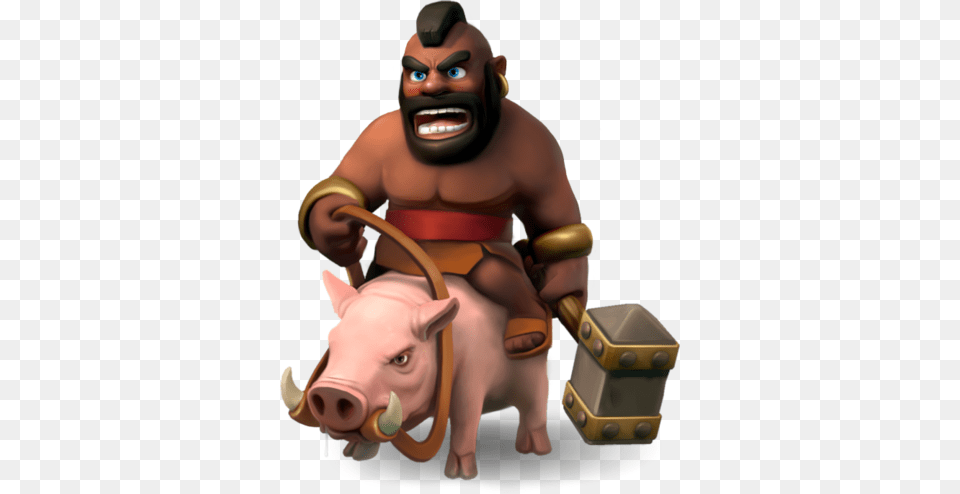 Clashroyalestrats Clash Royale Hog Rider, Baby, Person, Face, Head Free Png