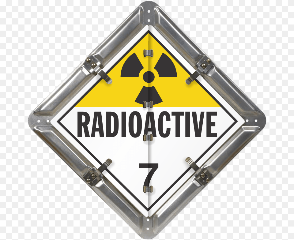 Class 7 Radioactive Placard, Sign, Symbol, Road Sign, Blade Free Png Download