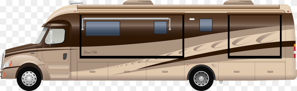 Class C Diesel Motorhome Clipart, Transportation, Van, Vehicle, Rv Png Image