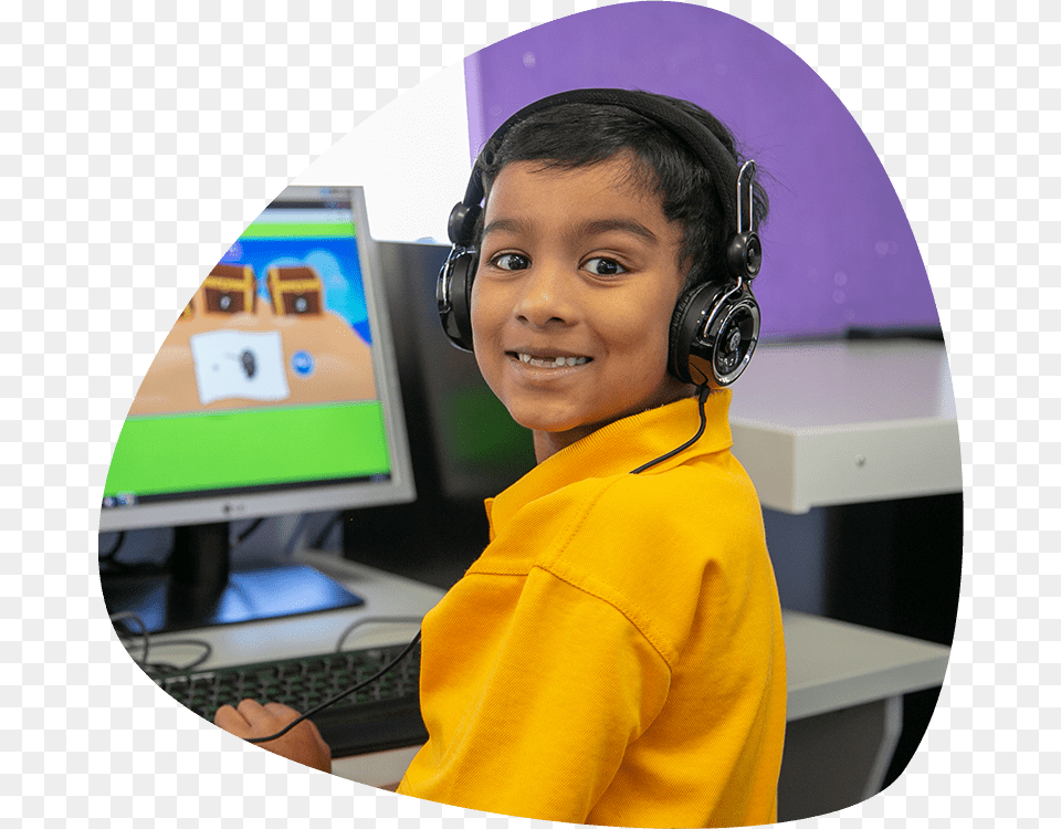 Class Dojo Headphones, Child, Computer, Computer Hardware, Computer Keyboard Free Png Download