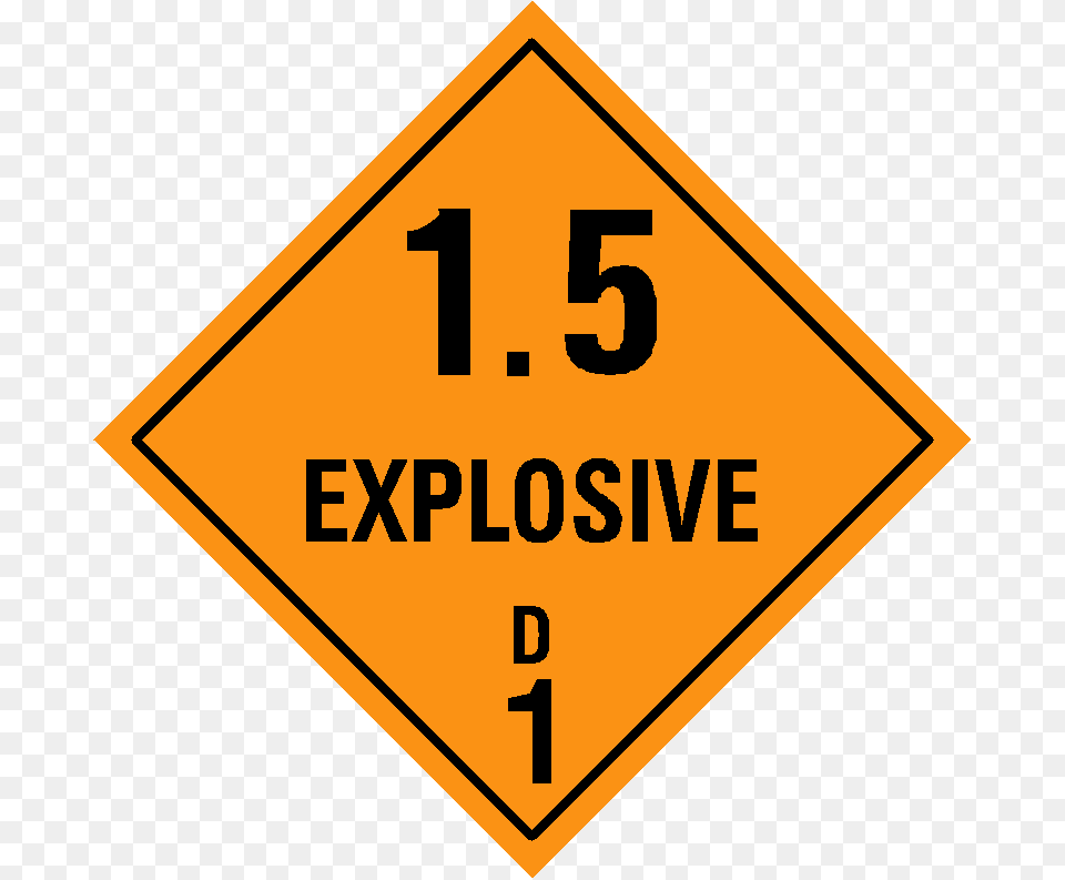 Class Explosive Placard 11, Sign, Symbol, Road Sign Free Png Download