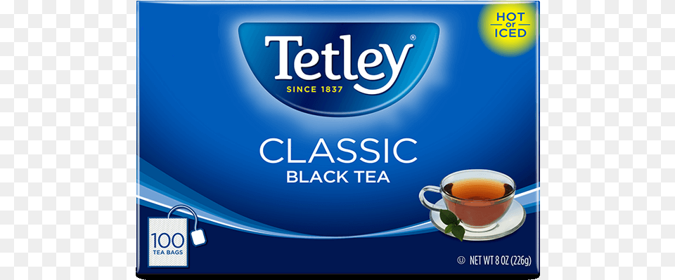 Classic 100 Ct Black Tea Tetley, Cup, Beverage Free Png