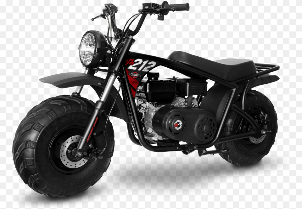 Classic 212cc Mini Bike Monster Moto 212cc Mini Bike, Machine, Spoke, Motorcycle, Transportation Png Image