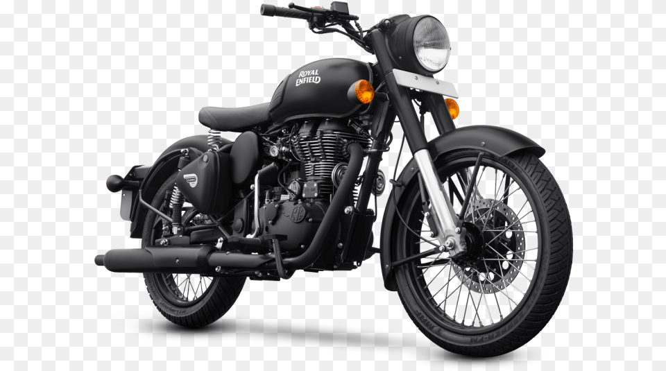 Classic 500 Dark Royal Enfield Metal Black, Motorcycle, Transportation, Vehicle, Machine Free Png Download