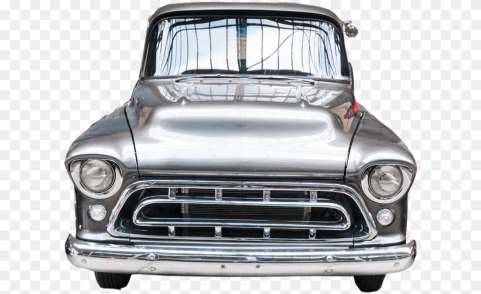Classic American Truck Car Old, Transportation, Vehicle, Grille, Machine Png Image