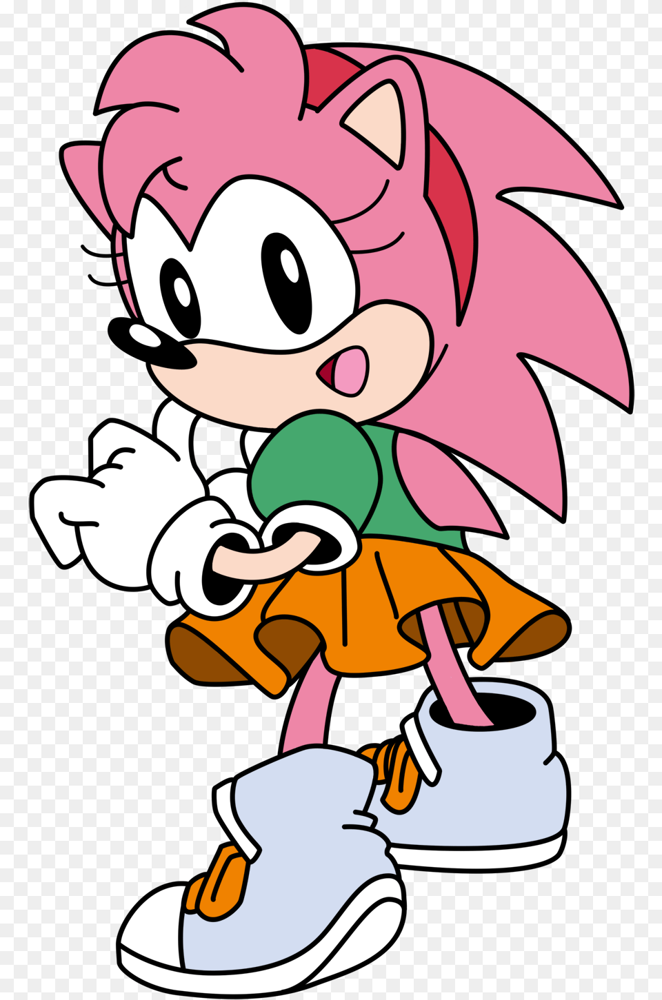Classic Amy Amy Rose And Sonic Background, Cartoon, Book, Comics, Publication Free Png Download