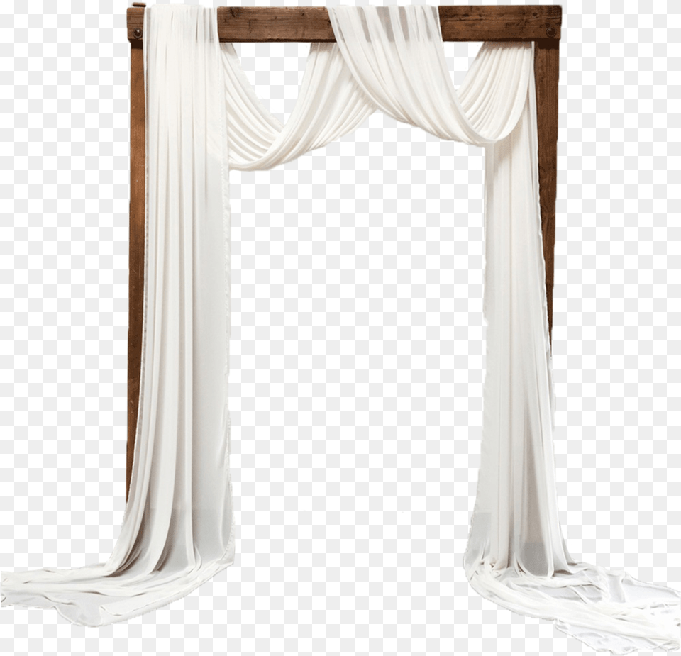 Classic Arch With Chiffon Draping Window Valance, Adult, Bride, Female, Home Decor Png Image