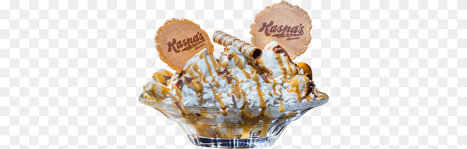 Classic Banana Split Kaspas, Cream, Dessert, Food, Ice Cream Png Image