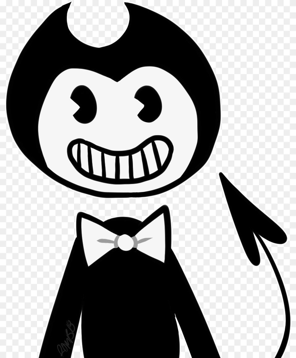 Classic Bendy By Rickbtz Cartoon, Stencil, Accessories, Formal Wear, Tie Free Transparent Png