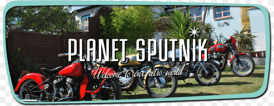 Classic Bikes Star In Gq Style Planet Sputnik Motorcycle, Machine, Motor, Spoke, Transportation Png Image