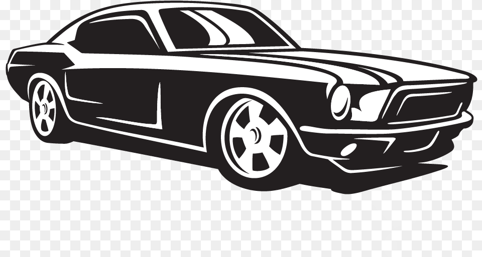 Classic Car Material Vector Design Car Black And White, Transportation, Vehicle, Coupe, Sports Car Free Transparent Png