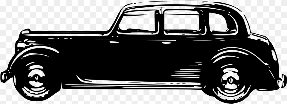 Classic Carcompact Carantique Car, Gray Free Png Download