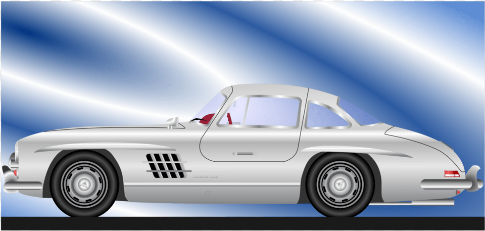 Classic Carmercedes Benz 300slvintage Car Car, Vehicle, Coupe, Transportation, Sports Car Free Png