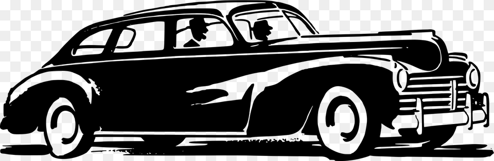 Classic Carmidsize Carantique Car 1940s Car Clipart, Gray Png Image