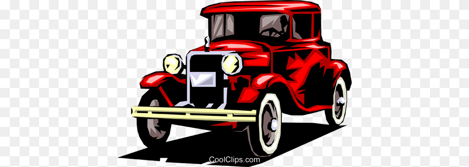 Classic Cars Royalty Free Vector Clip Art Illustration Old Fashioned Car Clipart, Antique Car, Model T, Transportation, Vehicle Png Image