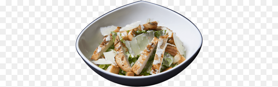 Classic Chicken Caesar Salad With Grilled Marinated Salad, Food, Food Presentation, Lunch, Meal Png