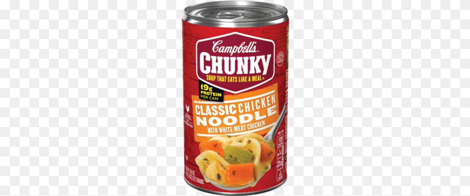 Classic Chicken Noodle Soup Campbell39s Chunky Chicken Noodle Soup, Can, Tin, Food, Ketchup Free Png Download