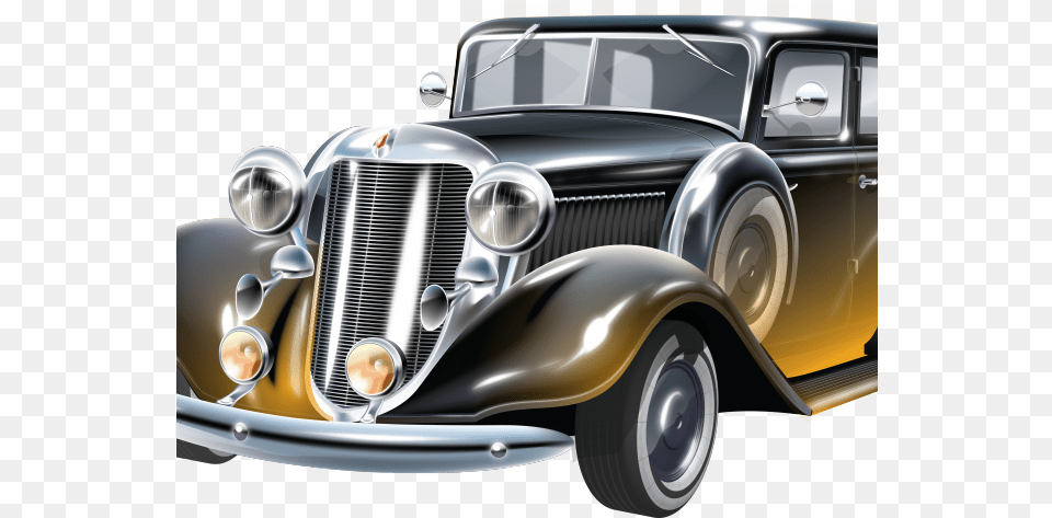 Classic Clipart Old Car Electro Swing Revolution 2 Cd, Transportation, Vehicle, Machine, Wheel Free Png