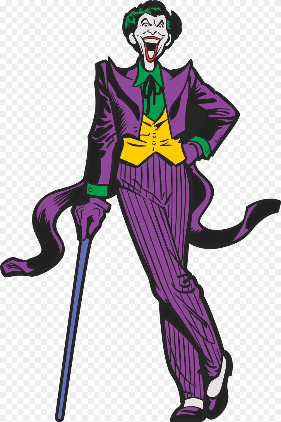Classic Comic Book Joker, Person, Face, Head, Clothing Free Png