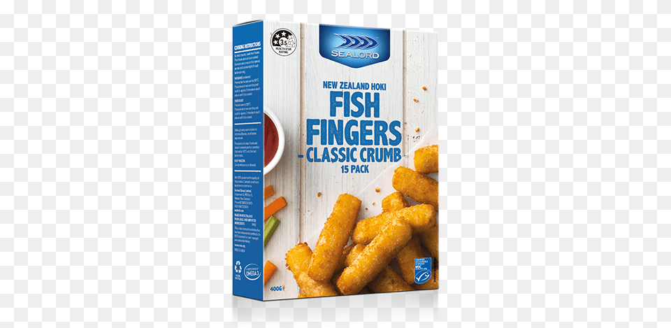Classic Crumb Hoki Fish Fingers Frozen Fish Sealord Nz, Food Free Png Download