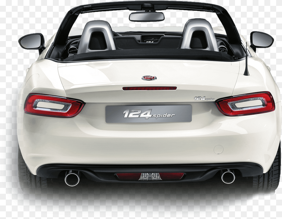 Classic Design New Thrills Fiat 124 Spider Classica White, Car, Transportation, Vehicle, Bumper Free Png