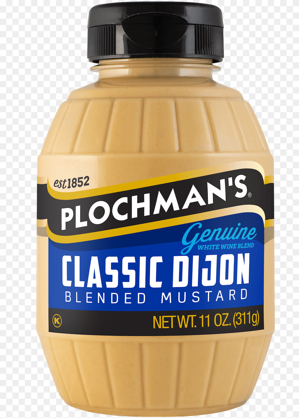 Classic Dijion Mustard In 11oz Barrel Bottle Sunnyd, Food, Peanut Butter, Ketchup Free Png