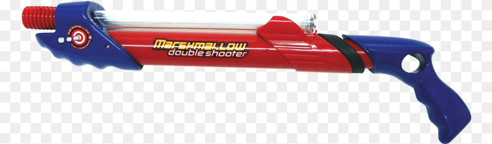 Classic Double Barrel Shooter Marshmallow Shooter, Toy, Water Gun Free Png Download