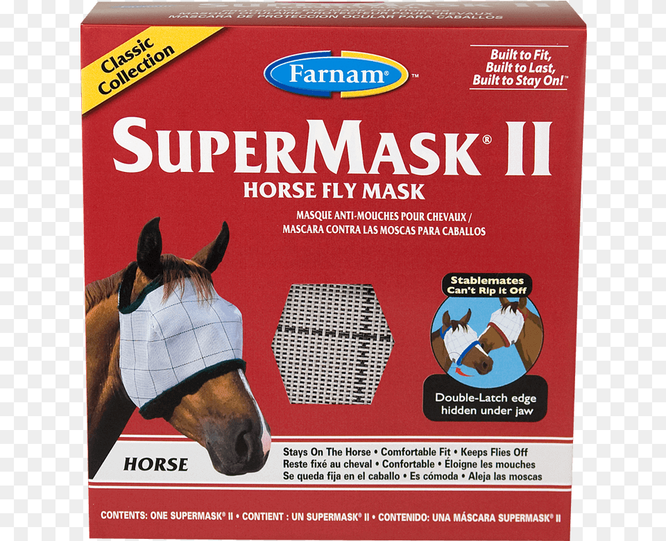 Classic Farnam Supermask 2 Classic Without Ears For Horse, Animal, Mammal, Advertisement, Person Png