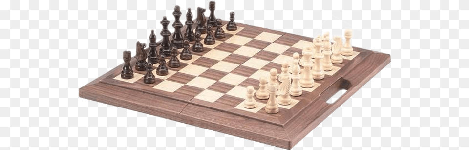 Classic Folding Chess Set Wooden Chess Board Large, Game Png