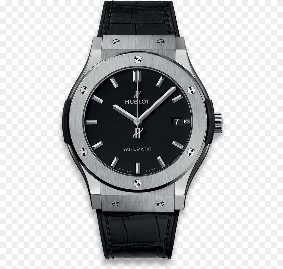 Classic Fusion Titanium Hublot Watch Classic Fusion, Arm, Body Part, Person, Wristwatch Free Png Download