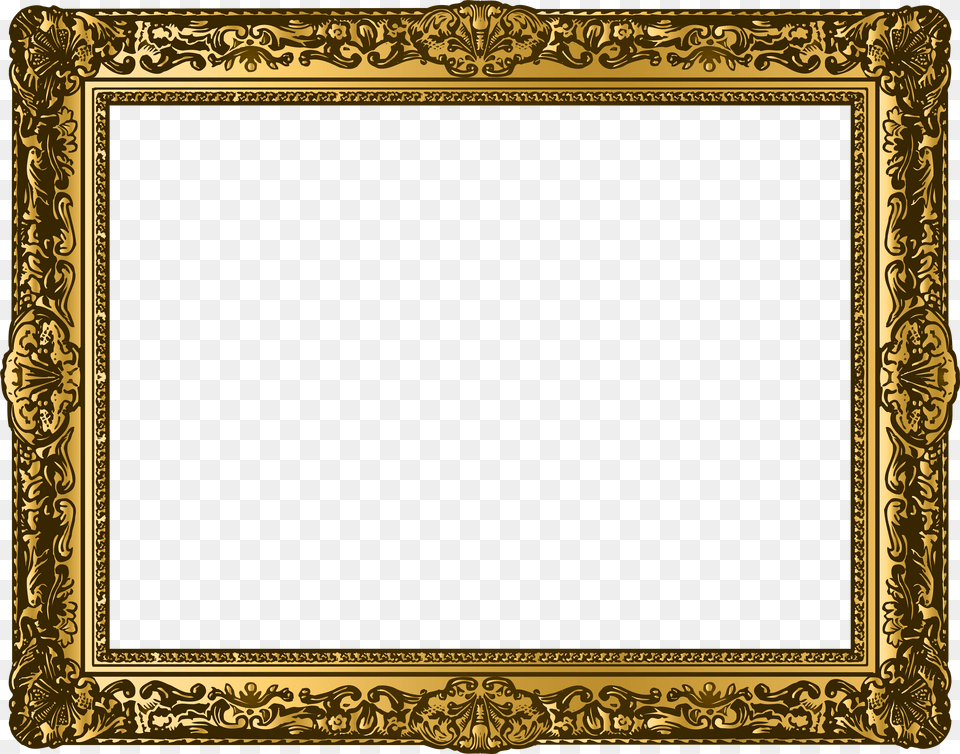 Classic Gold Pictures Transparent Frame Clipart Png